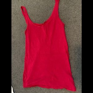 Loft size small Tank Top- red
